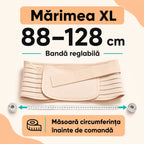 Ghid mărime XL pentru centură maternală crem, 88–128 cm