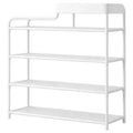 Raft Organizator pentru Incaltaminte cu 5 Niveluri si Polita Superioara, Suport Pantofi pentru Hol, Dormitor sau Dressing, Alb