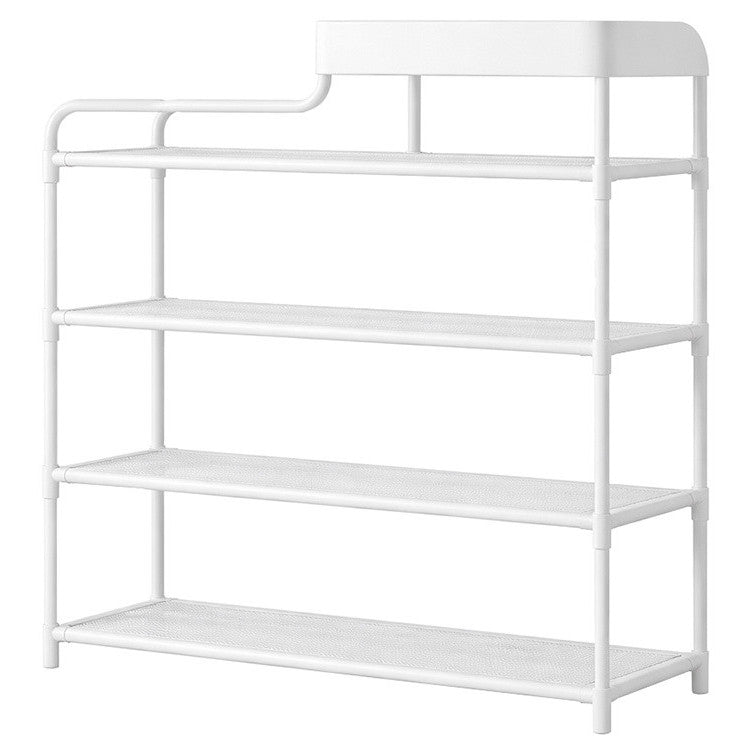 Raft Organizator pentru Incaltaminte cu 5 Niveluri si Polita Superioara, Suport Pantofi pentru Hol, Dormitor sau Dressing, Alb