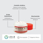 Crema reparatoare cu Centella Asiatica (Cica) Vit-Vit - Calmarea si regenerarea pielii sensibile, 50 ml