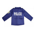 Costum de Politist pentru Baieti, Set cu Sapca, Fluier si Catuse, EvrikaUnity®, Tesatura Premium, 140 cm, 6-7 ani, Bleumarin