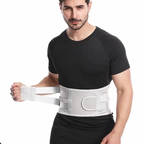 Centura Lombara Premium, Suport vertical 360°, EvrikaUnity®, Alb, Unisex