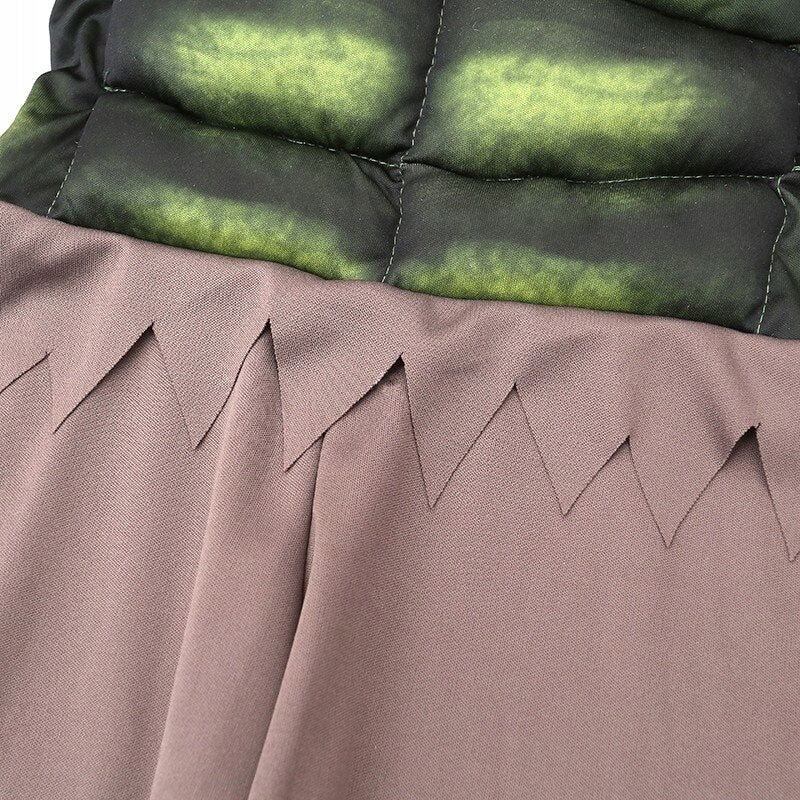 Costum Hulk cu Muschi pentru copii, Set cu Masca, Transforma-te in eroul tau preferet, EvrikaUnity®, Materiale Premium, 6-7 ani, 140cm, Verde