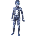 Costum Venom pentru Copii, Supererou, EvrikaUnity®, Premium Lycra 3D®, 3-4 ani, 110cm, Gri