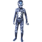 Costum Venom pentru Copii, Supererou, EvrikaUnity®, Premium Lycra 3D®, 3-4 ani, 110cm, Gri
