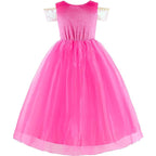 Rochita Printesa Aurora, Set cu Peruca, Coronita si Accesorii, EvrikaUnity®, Frumoasa adormita, Multicolor