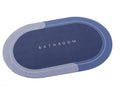 Covoras baie absorbant antiderapant, cu uscare rapida, 58 x 38 cm, model oval Bathroom