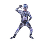 Costum Venom Extraterestru pentru Copii, Cu masca, Antierou, EvrikaUnity®, Premium Lycra 3D®, 5-6 ani, 130cm, Multicolor