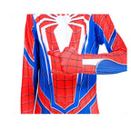 Costum Spider-man pentru Copii, O Noua Dimensiune a Elegantei Supereroice, EvrikaUnity®, Premium Lycra 3D®, 3-4 ani, 110 cm, Alb/ Albastru