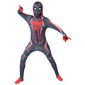 Costum Spider-man pentru Copii, Ultimate Miles Morales, EvrikaUnity®, Premium Lycra 3D®, 3-4 ani, 110 cm, Multicolor