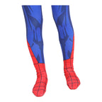 Costum Spiderman pentru copii, Paienjenelul si Prietenii lui Uimitori, EvrikaUnity®, Premium Lycra 3D®, 4-5 ani, 120 cm, Rosu/ Albastru deschis
