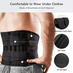 Centura Lombara Premium cu Pad, Suport vertical 360°, EvrikaUnity®, Marimea XL, Talie 90-110 cm, Negru, Unisex