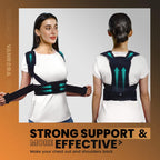 Corset Postural pentru un Spate Armonios, Premium, Suport vertical 360°, Ortopedic, Marimea XL, Talie 94-106 cm, Negru, Unisex