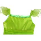 Rochie Zana pentru Copii, Set Bentita, Aripi si Bagheta cu fluturasi, Tinker Bell, EvrikaUnity®, 120 cm, 4-5 ani, Verde