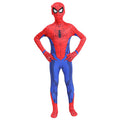 Costum Spiderman pentru copii, Paienjenelul si Prietenii lui Uimitori, EvrikaUnity®, Premium Lycra 3D®, 4-5 ani, 120 cm, Rosu/ Albastru deschis