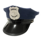 Costum de Politist pentru Baieti, Set cu Sapca, Fluier si Catuse, EvrikaUnity®, Tesatura Premium, 140 cm, 6-7 ani, Bleumarin