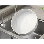 Organizator Rotativ 360° Tip Tava Universala 25 cm - Suport pentru Condimente, Cosmetice, Bucatarie si Baie, Alb