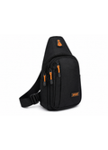 Geanta Crossbody Sport cu Spatiu pentru Casti, Compartimentare Inteligenta si Buzunare Multiple, Negru