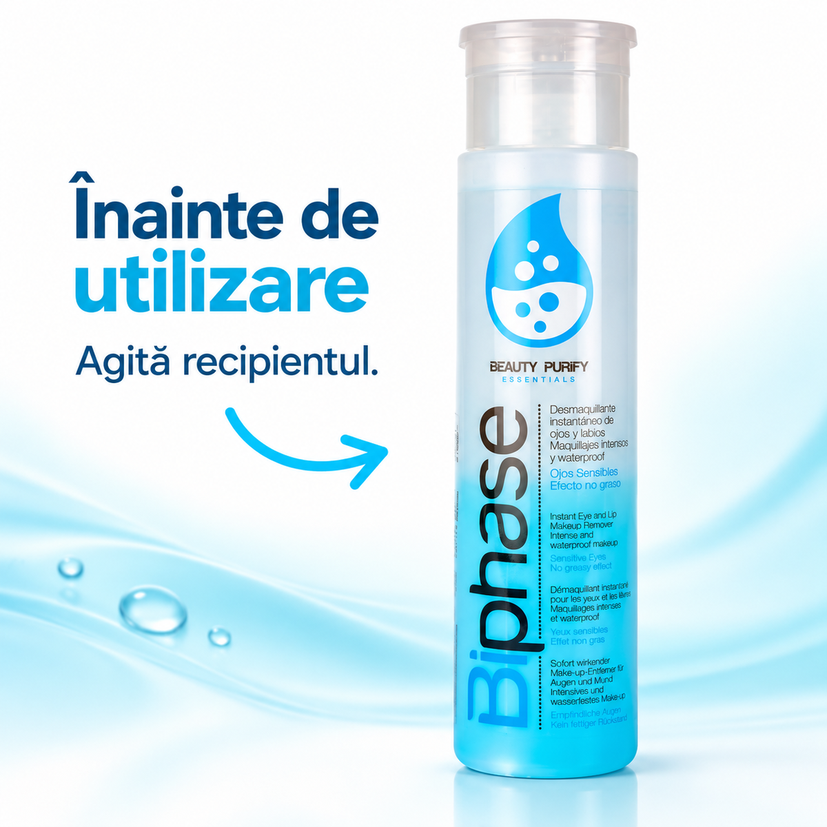 Demachiant bifazic Beauty Purify, 200 ml