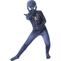 Costum Spiderman Negru pentru Copii, EvrikaUnity®, Supererou, Premium Lycra 3D®, 3-4 ani, 110 cm, Negru