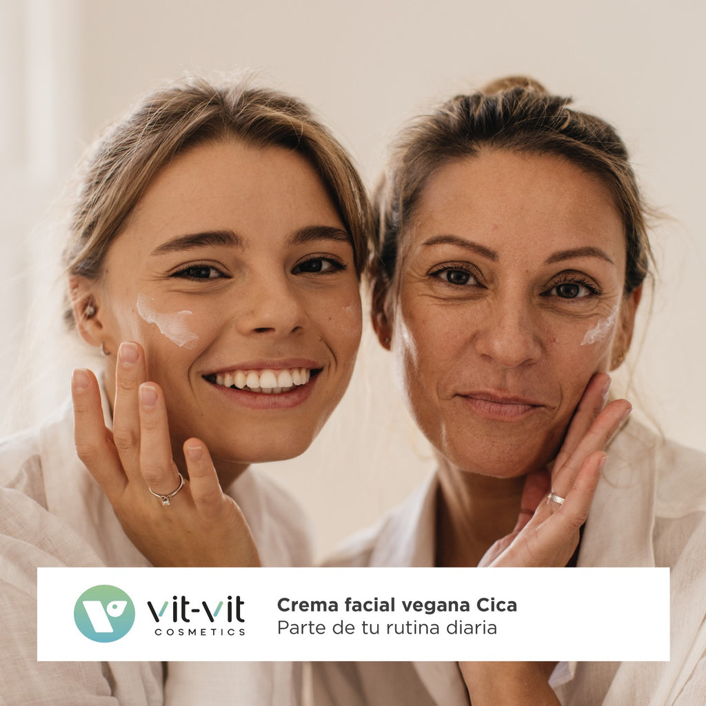 Crema reparatoare cu Centella Asiatica (Cica) Vit-Vit - Calmarea si regenerarea pielii sensibile, 50 ml