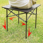Masa Pliabila Camping din Aluminiu, Portabila cu Husa de Transport, Usoara si Rezistenta pentru Picnic si Drumetii