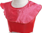 Rochita Printesa Elena din Avalor, Set cu Coronita si Accesorii, Tesatura Fina, 3-4 ani, 110 cm, Rosu