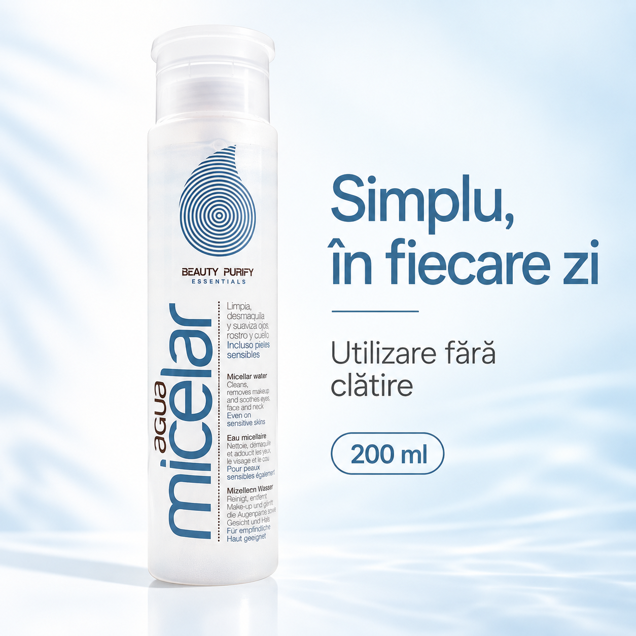 Apă micelară Beauty Purify, 200 ml – detalii