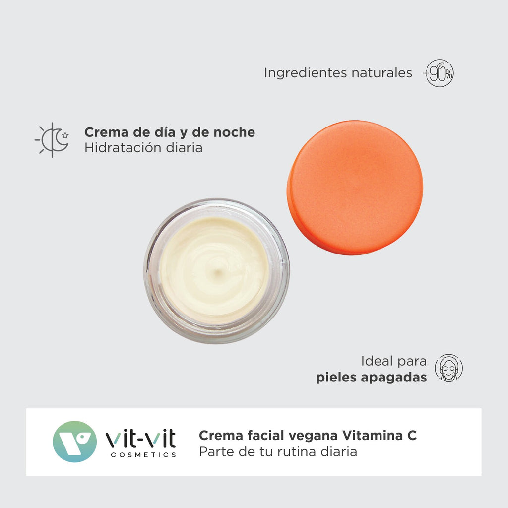 Crema iluminatoare cu Vitamina C stabilizata Vit-Vit - Reda stralucirea si uniformizeaza tenul, 50 ml