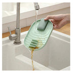 Organizator Bucatarie pentru Capac si Ustensile - Suport Scurgere pentru Lingura, Polonic, Spatula si Capac de Oala, 18 x 11.5 cm, Verde