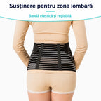 Centură maternală neagră cu susținere pentru zona lombară