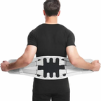 Centura Lombara Premium, Suport vertical 360°, EvrikaUnity®, Alb, Unisex - M