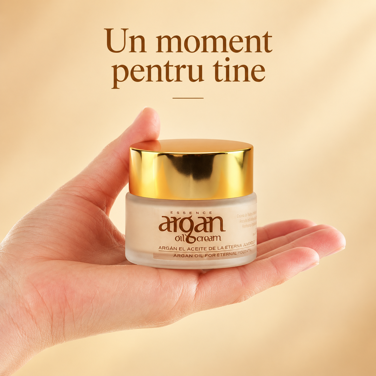 Cremă față cu Ulei de Argan, 50 ml – produs în mână