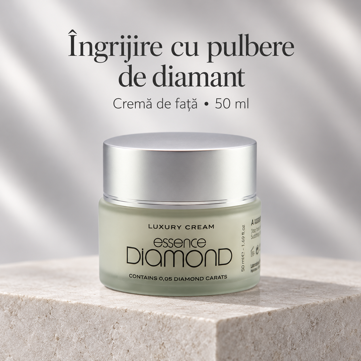 Cremă față cu Pulbere de Diamant, 50 ml – prezentare