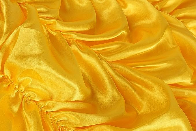 Rochie Belle pentru Copii, Set cu coronita si accesorii, Frumoasa si Bestia, Tesatura fina, 3-4 ani, 110, Galben