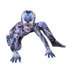 Costum Venom Extraterestru pentru Copii, Cu masca, Antierou, EvrikaUnity®, Premium Lycra 3D®, 7-8 ani, 150cm, Multicolor