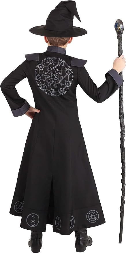 Costum vrăjitor cu pălărie, copii