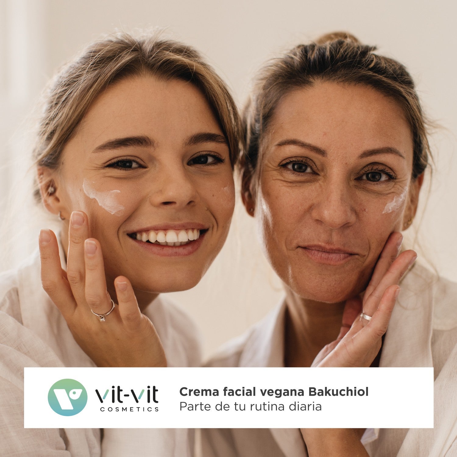 Crema anti-imbatranire cu Bakuchiol si Acid Hialuronic Vit-Vit - Retinol vegetal pentru fermitate si hidratare, 50 ml