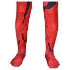 Costum Venom pentru Copii, Set cu masca, Supererou, EvrikaUnity®, Premium Lycra 3D®, 3-4 ani, 110cm, Rosu