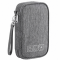 Geanta Organizator pentru Accesorii Electronice - Husa Multifunctionala pentru Cabluri, Incarcatoare, Casti, Power Bank si Gadgeturi, Gri