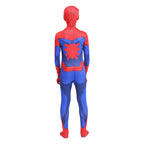 Costum Spiderman pentru copii, Paienjenelul si Prietenii lui Uimitori, EvrikaUnity®, Premium Lycra 3D®, 4-5 ani, 120 cm, Rosu/ Albastru deschis
