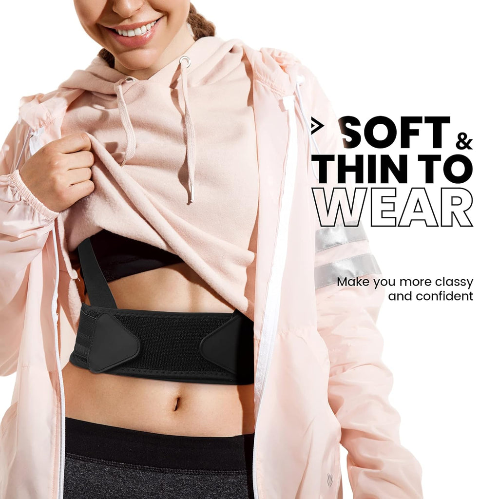 Corset Postural pentru un Spate Armonios, Premium, Suport vertical 360°, Ortopedic, Marimea XL, Talie 94-106 cm, Negru, Unisex