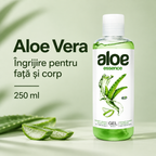 Gel Aloe Vera pentru față și corp, 250 ml – prezentare