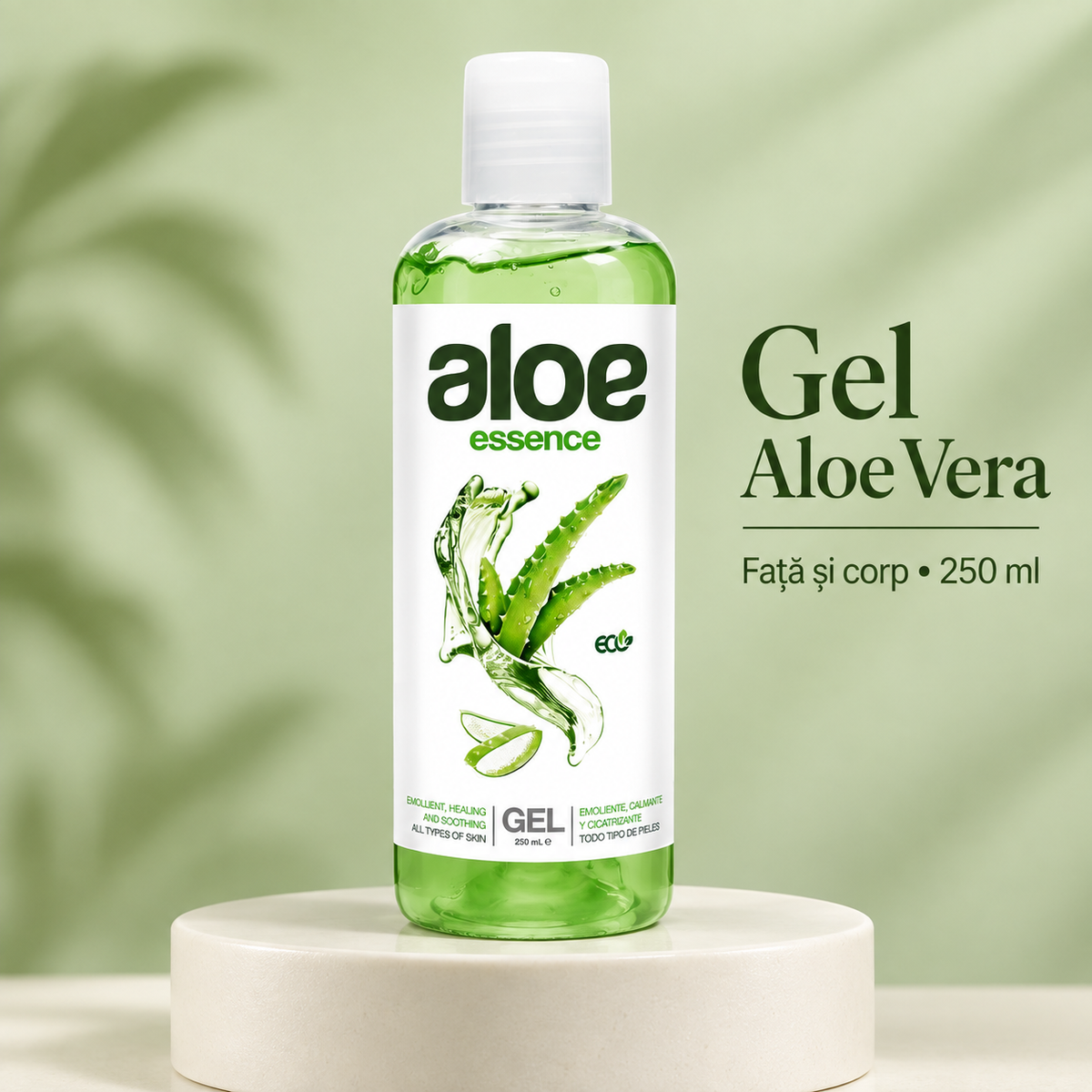 Gel Aloe Vera pentru față și corp, 250 ml – detaliu