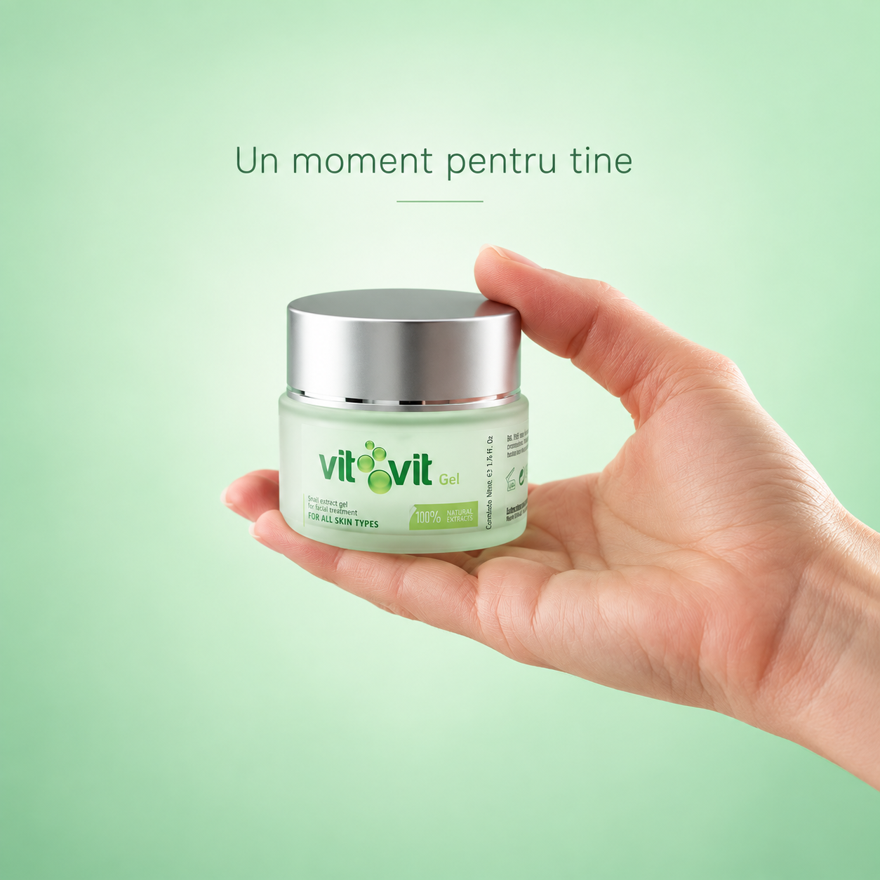 Gel față cu Extract de Melc Vit-Vit, 50 ml – produs în mână