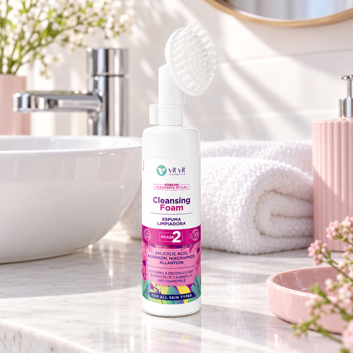 Spumă curățare Vit-Vit cu Acid Salicilic, 150 ml – context